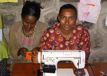 Tailor activities at the orphanage in Addis Abeba (Photo: Andreas Zetterlund)