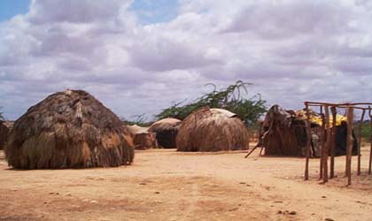 Village in Garissa, North Kenya