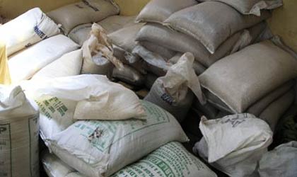 Sacks of Maize, Garissa, North Kenya, photo: Anders Jacobsen