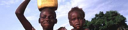 Collecting water at a water point