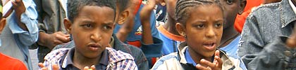 Orphans at IAS supported orphanage in Addis Ababa, Ethiopia